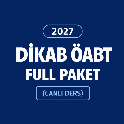 2027 DİKAB ÖABT FULL PAKET (CANLI DERS)