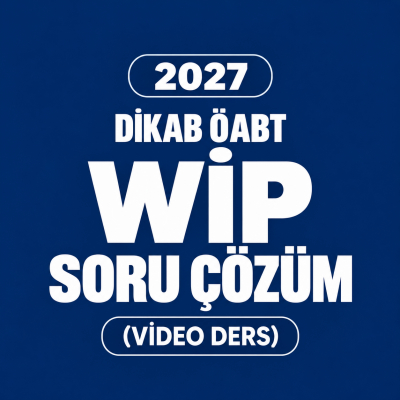 2027 WİP SORU ÇÖZÜM (VİDEO DERS)