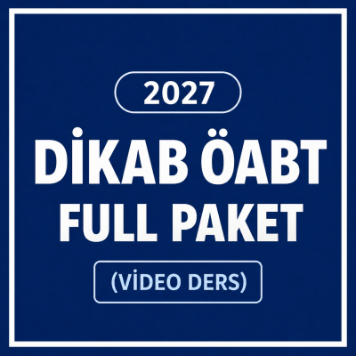 2027 DİKAB ÖABT FULL PAKET (VİDEO DERS)