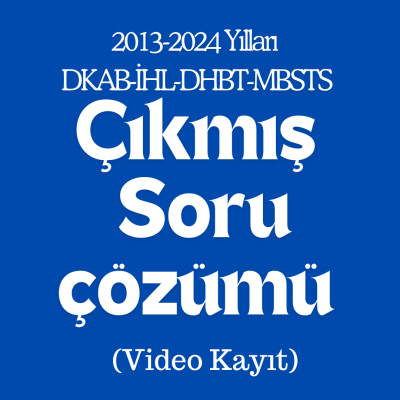 ÇIKMIŞ SORU ÇÖZÜMLERİ (VİDEO)